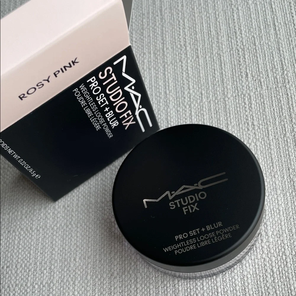 MAC Cosmetics STUDIO FIX PRO SET + BLUR WEIGHTLESS LOOSE POWDER - rosy pink